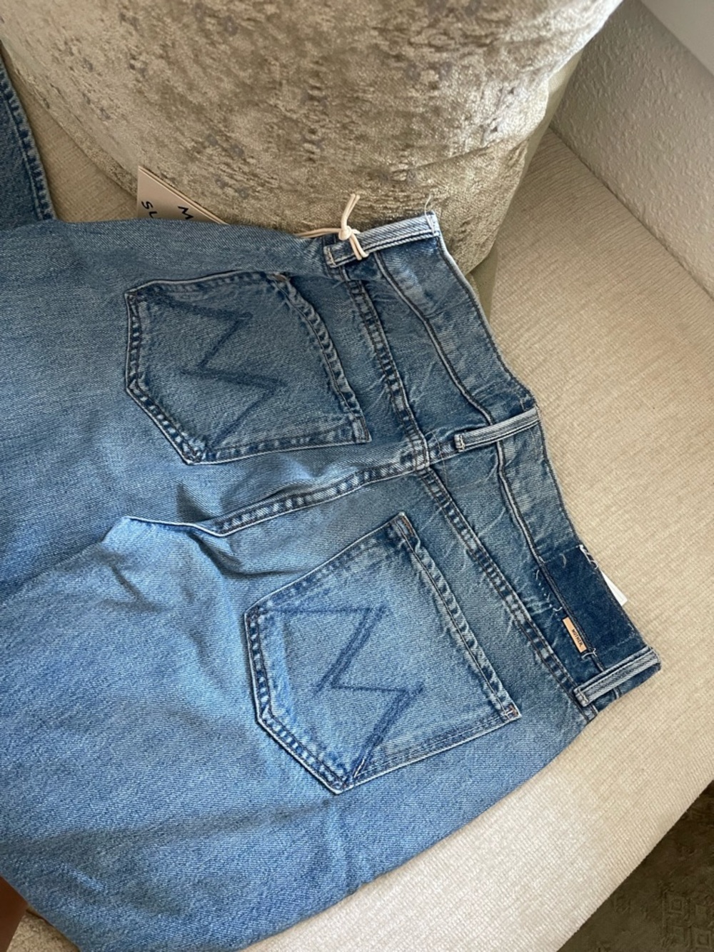 MOTHER Light Blue Denim Jeans - Picture 4 of 5